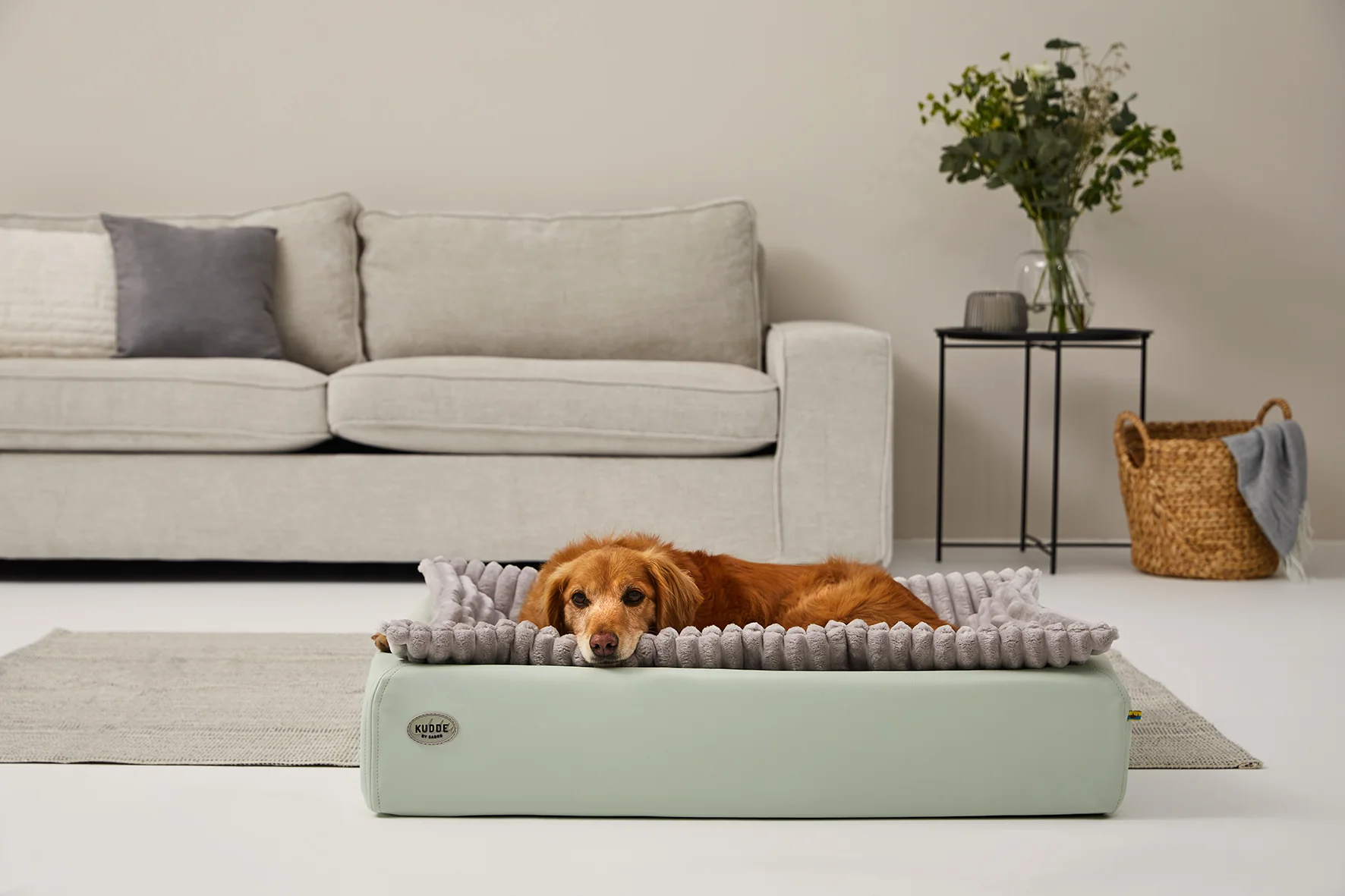Hundebett KUDDE Pastell Kunstleder - Image 12