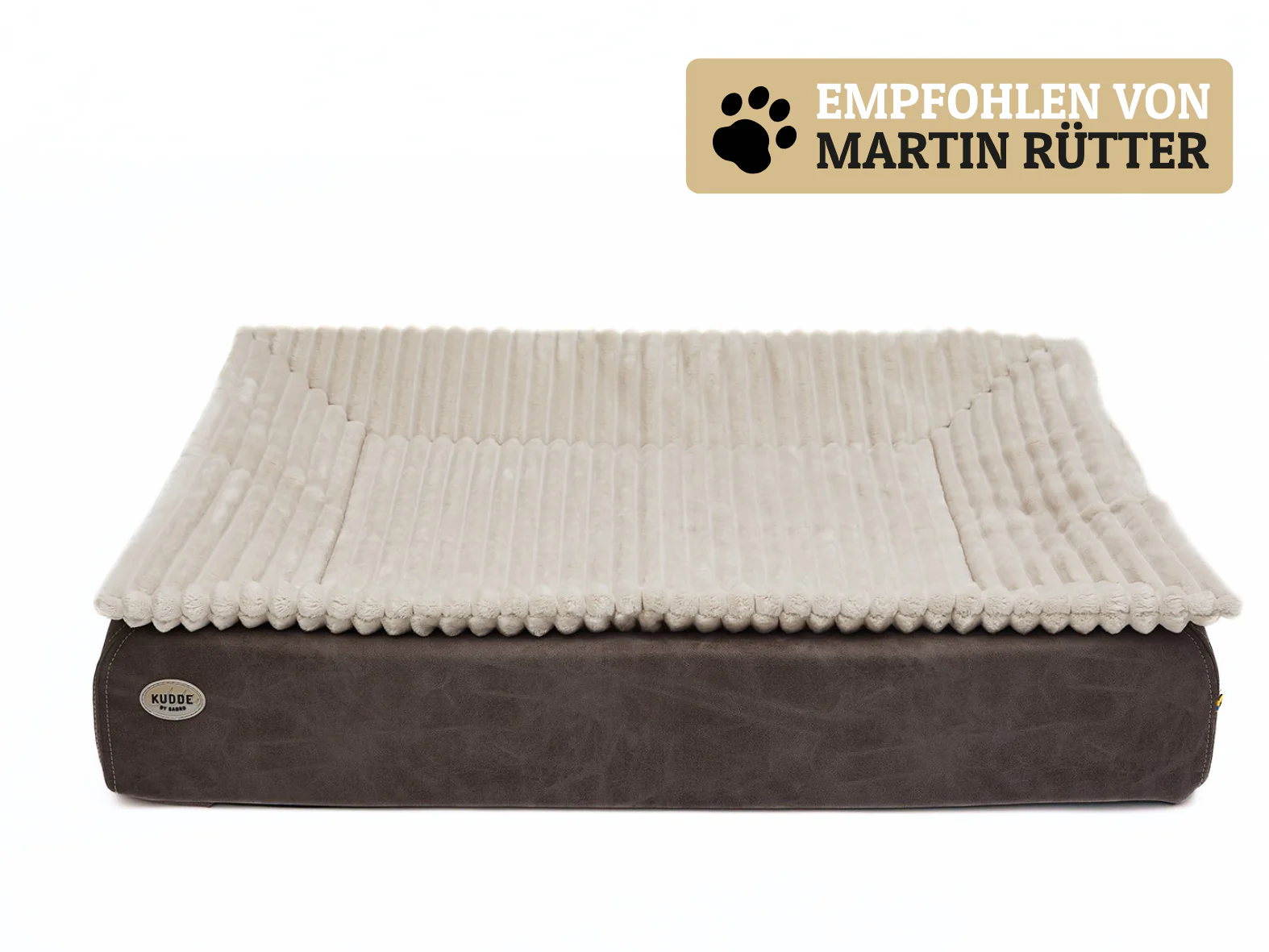 Hundebett KUDDE veganes Wildleder